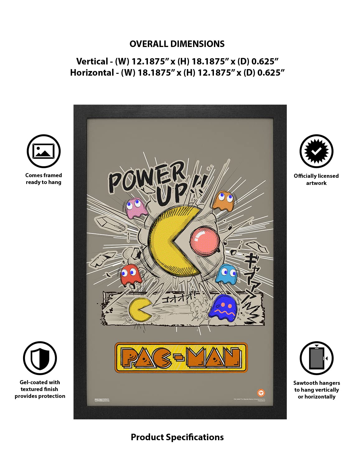 Amazon.com: Pyramid America - Pacman Poster - Pac Man Power Up